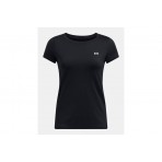 Under Armour HeatGear Armour Γυναικείο Κοντομάνικο T-Shirt Μαύρο