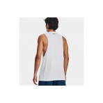 Under Armour Left Chest Cut-Off Ανδρική Αμάνικη Μπλούζα Λευκή