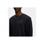Under Armour Sportstyle Left Chest Μακρυμάνικη Μπλούζα Μαύρη