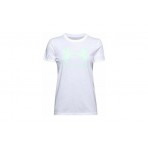 Under Armour Sportstyle Logo Κοντομάνικο T-Shirt Λευκό, Άκουα