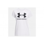 Under Armour Sportstyle Logo Κοντομάνικο T-Shirt Λευκό, Μαύρο