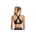 Under Armour Mid Crossback Γυναικείο Μπουστάκι Μαύρο
