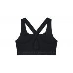 Under Armour Mid Crossback Γυναικείο Μπουστάκι Μαύρο