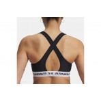 Under Armour Mid Crossback Γυναικείο Μπουστάκι Μαύρο