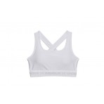 Under Armour Mid Crossback Γυναικείο Μπουστάκι Λευκό