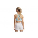 Under Armour Mid Crossback Γυναικείο Μπουστάκι Γαλάζιο
