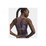 Under Armour Crossback Medium Γυναικείο Μπουστάκι Μωβ, Λιλά