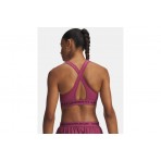 Under Armour Mid Crossback Γυναικείο Μπουστάκι Κερασί