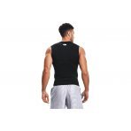 Under Armour Heatgear Ανδρική Αμάνικη Μπλούζα Μαύρη