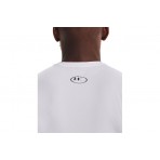 Under Armour Heatgear Ανδρική Αμάνικη Μπλούζα Λευκή