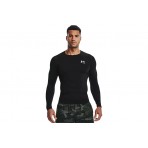 Under Armour HeatGear Ανδρική Μακρυμάνικη Ισοθερμική Μπλούζα Μαύρη