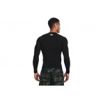 Under Armour HeatGear Ανδρική Μακρυμάνικη Ισοθερμική Μπλούζα Μαύρη