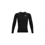 Under Armour HeatGear Ανδρική Μακρυμάνικη Ισοθερμική Μπλούζα Μαύρη