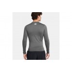 Under Armour HeatGear Ανδρική Μακρυμάνικη Ισοθερμική Μπλούζα Γκρι Σκούρο