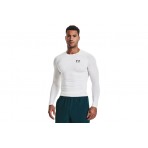 Under Armour HeatGear Ανδρική Μακρυμάνικη Ισοθερμική Μπλούζα Λευκή