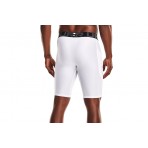 Under Armour Heatgear Ανδρικό Κοντό Κολάν Λευκό