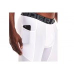 Under Armour Heatgear Ανδρικό Κοντό Κολάν Λευκό