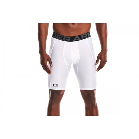 Under Armour Heatgear Ανδρικό Κοντό Κολάν Λευκό
