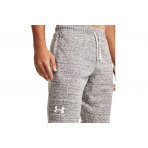 Under Armour Rival Terry Ανδρική Αθλητική Βερμούδα Γκρι