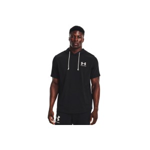 Under Armour Rival Terry Lc Ss Hoodie Κοντομάνικο Ανδρικό (1370396 001)