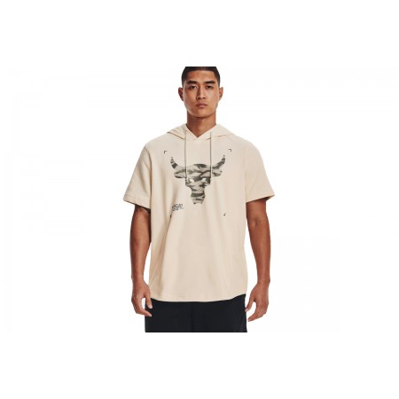 Under Armour Pjt Rock Terry Ss Hd T-Shirt Με Κουκούλα Ανδρικό 