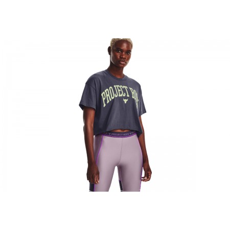 Under Armour Pjt Rck Ss Crop Top Κοντομάνικο Γυναικείο 