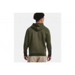 Under Armour Icon Fleece Ανδρικό Φούτερ με Κουκούλα Χακί