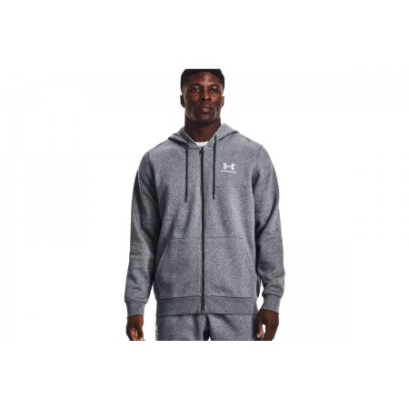 Under Armour Essential Fleece Fz Hood Ζακέτα Με Κουκούλα Ανδρική 