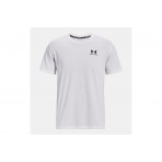 Under Armour Logo Embroidered Heavyweight Κοντομάνικο T-Shirt Λευκό