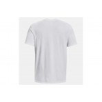 Under Armour Logo Embroidered Heavyweight Κοντομάνικο T-Shirt Λευκό