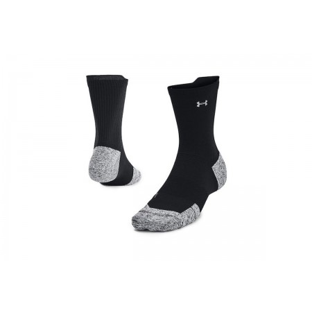 Under Armour ArmourDry Run Κάλτσες Μέχρι τη Γάμπα Μαύρες, Γκρι