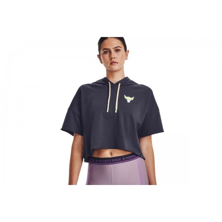 Under Armour Pjt Rck Ss Terry Hdy Crop Top Κοντομάνικο Γυναικείο 
