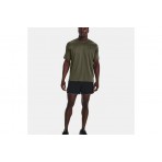Under Armour Tech Vent Ανδρικό Κοντομάνικο T-Shirt Χακί