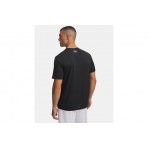 Under Armour Tech Vent Jacquard Ανδρικό Κοντομάνικο T-Shirt Μαύρο