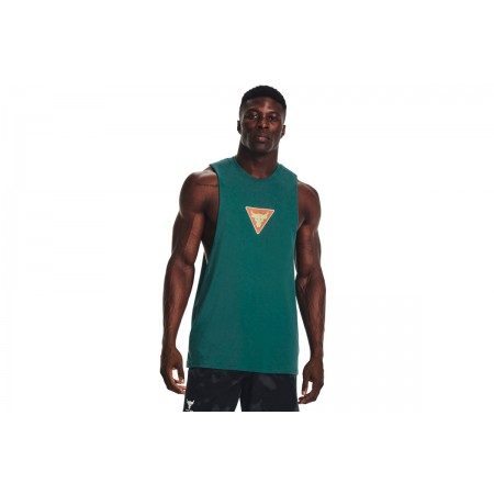 Under Armour Pjt Rock Dmnd Muscle Tank Μπλούζα Αμάνικη Ανδρική 