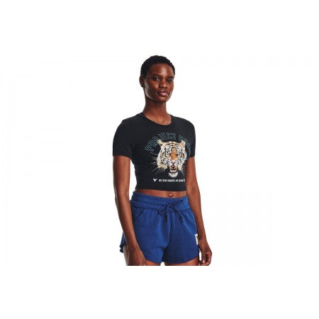 Under Armour Pjt Rck Stay Hungry Crop Ss Crop Top Κοντομάνικο Γυναικείο 