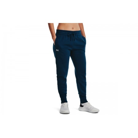 Under Armour Rival Fleece Γυναικείο Παντελόνι Φόρμας Μπλε