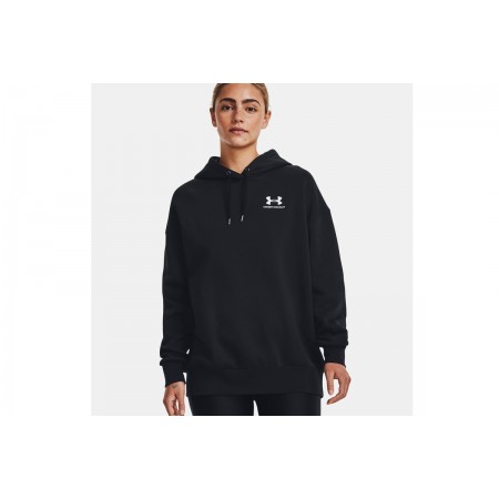 Under Armour Icon Fleece Γυναικείο Φούτερ με Κουκούλα Μαύρο
