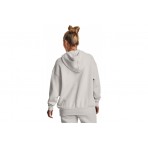 Under Armour Icon Fleece Γυναικείο Φούτερ με Κουκούλα Λευκό
