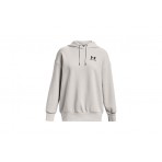 Under Armour Icon Fleece Γυναικείο Φούτερ με Κουκούλα Λευκό