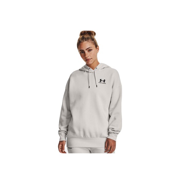 Under Armour Icon Fleece Γυναικείο Hoodie Λευκό (1379495 114)