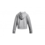 Under Armour Rival Fleece Παιδικό Cropped Φούτερ με Κουκούλα Γκρι