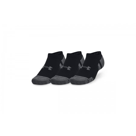 Under Armour Performance Cotton Cushioned No Show Κάλτσες Κοντές 3 Ζευγάρ 