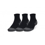 Under Armour Performance Cotton Κάλτσες Πάνω από τον Αστράγαλο Μαύρες, Γκρι 3 Τεμάχια