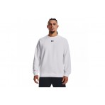 Under Armour Rival Fleece Ανδρικό Φούτερ με Λαιμόκοψη Λευκό