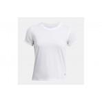 Under Armour Launch Γυναικείο Κοντομάνικο T-Shirt Λευκό