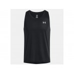 Under Armour Launch Singlet Ανδρική Αμάνικη Μπλούζα Μαύρη