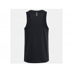 Under Armour Launch Singlet Ανδρική Αμάνικη Μπλούζα Μαύρη