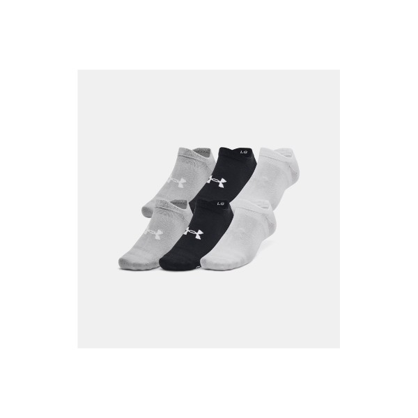 Under Armour Essential Lightweight No Show Κάλτσες Κοντές 6 Ζευγάρια (1382611 002)