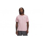 Under Armour Tech Textured Ανδρικό Κοντομάνικο T-Shirt Ροζ